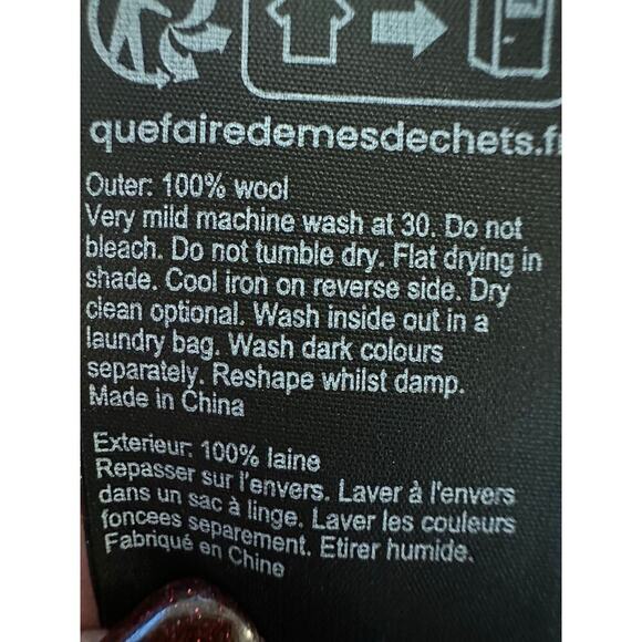 ALLSAINTS Nadia Foil Midi Dress Wool 2-in-1 Size Medium NWT - Picture 13 of 16